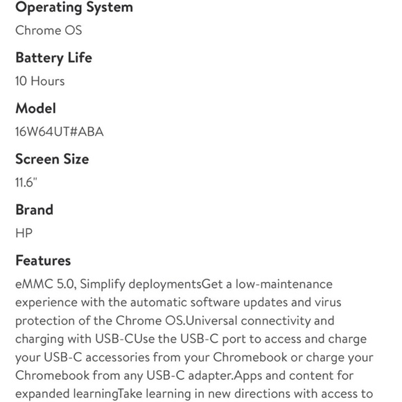 Hp 11.6” chromebook - Picture 3 of 4